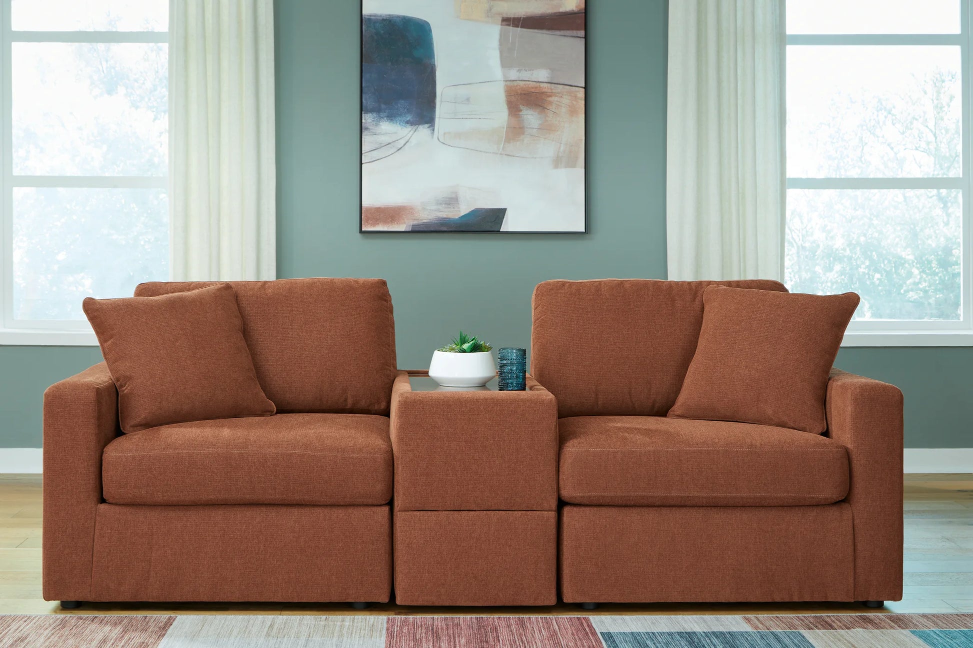 Modmax - Spice - 3-Piece Sectional With Storage Console