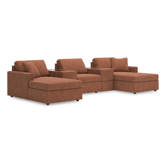 Modmax - Spice - 5-Piece Pit Sectional With Storage Consoles