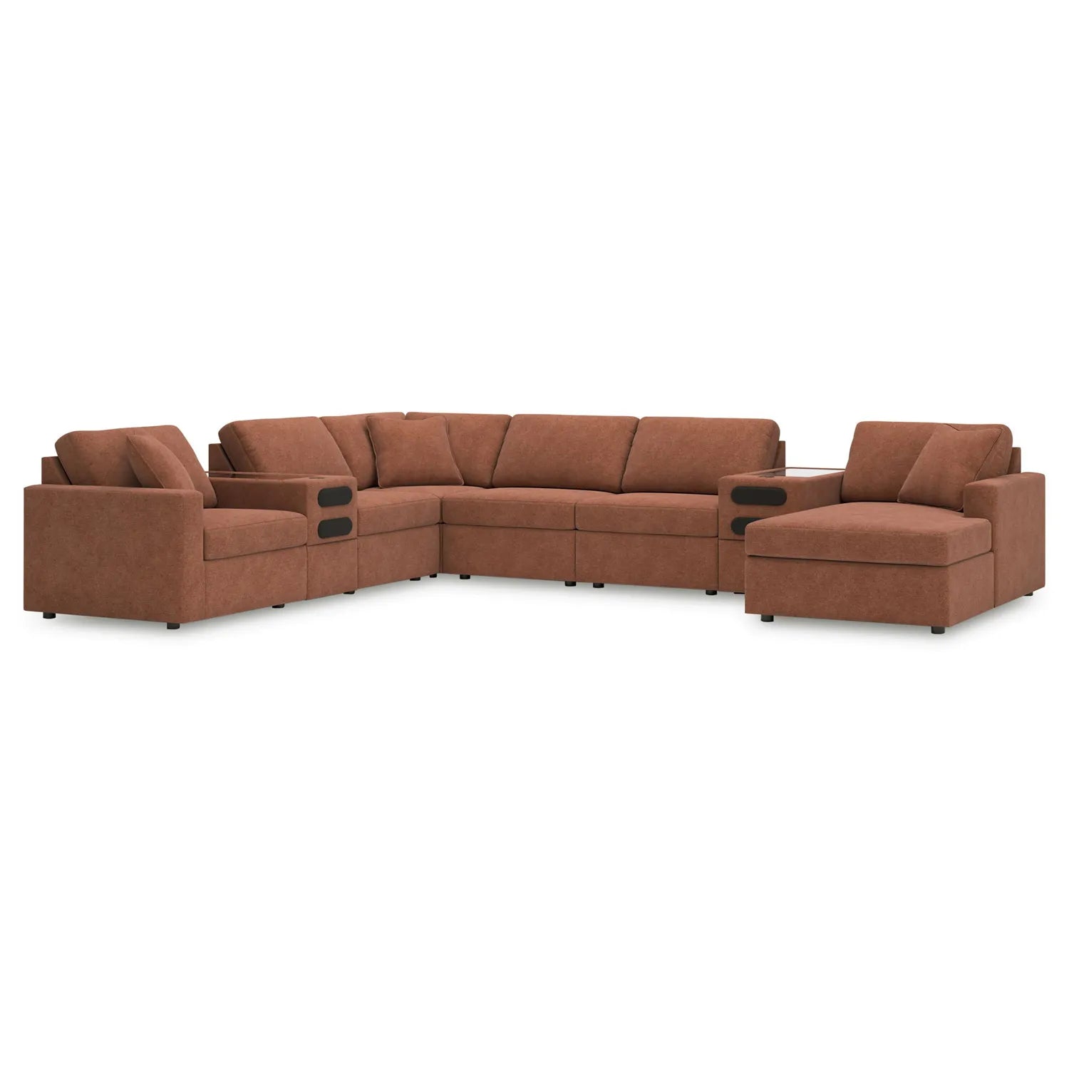 Modmax - Spice - 8-Piece Sectional With Raf Corner Chaise And Audio System Console