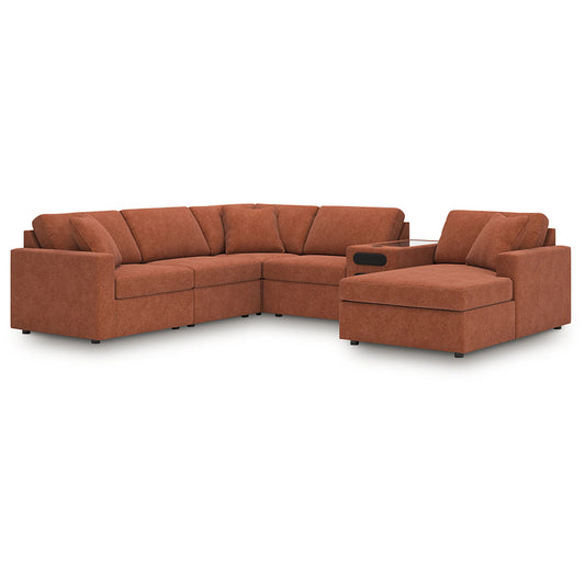 Modmax - Spice - 6-Piece Sectional With Audio System And Raf Corner Chaise