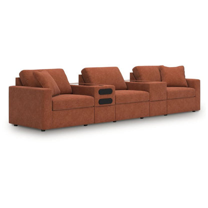 Modmax - Spice - 5-Piece Sectional With Audio System And With Storage Console
