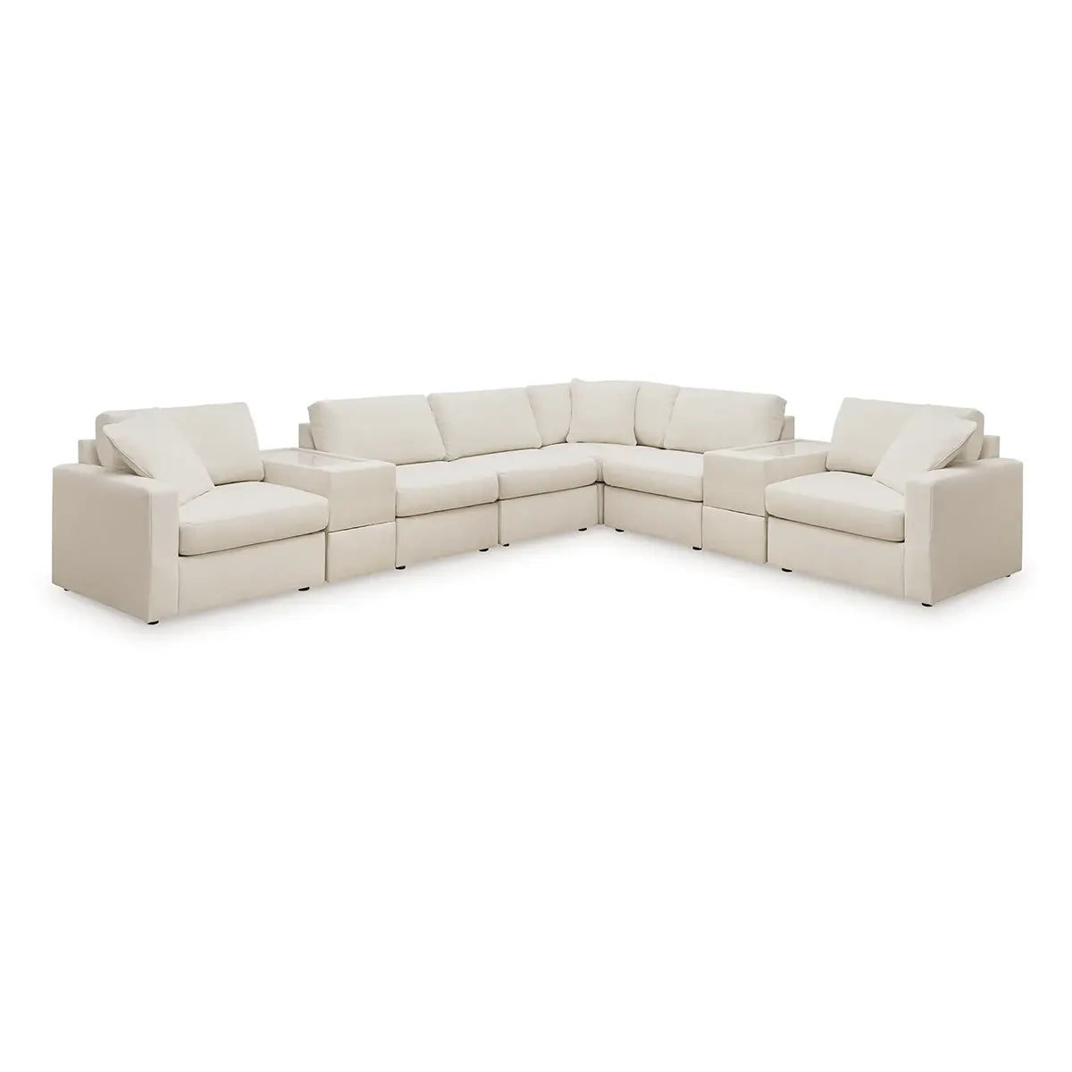 Modmax - Oyster - 8-Piece Sectional With 2 Storage Consoles