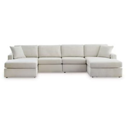 Modmax - Oyster - 4-Piece Double Chaise Sectional