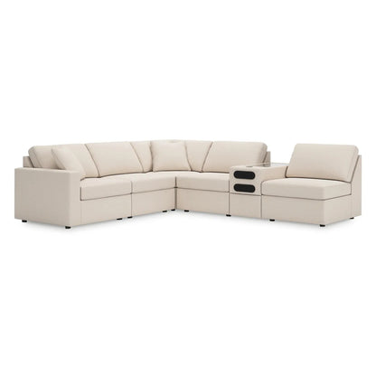 Modmax - Oyster - 6-Piece Sectional With Audio System Console