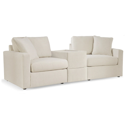 Modmax - Oyster - 3-Piece Sectional With Storage Console