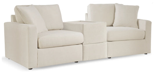Modmax - Oyster - 3-Piece Sectional With Storage Console