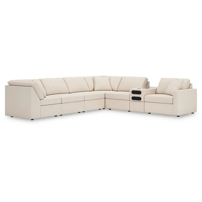 Modmax - Oyster - 7-Piece Sectional With Audio System Console