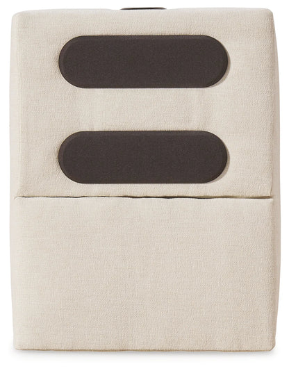 Modmax - Oyster - 5 Piece Double Chaise Sectional With Audio Console