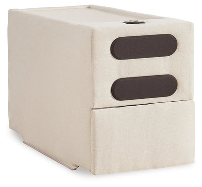 Modmax - Oyster - 5 Piece Double Chaise Sectional With Audio Console