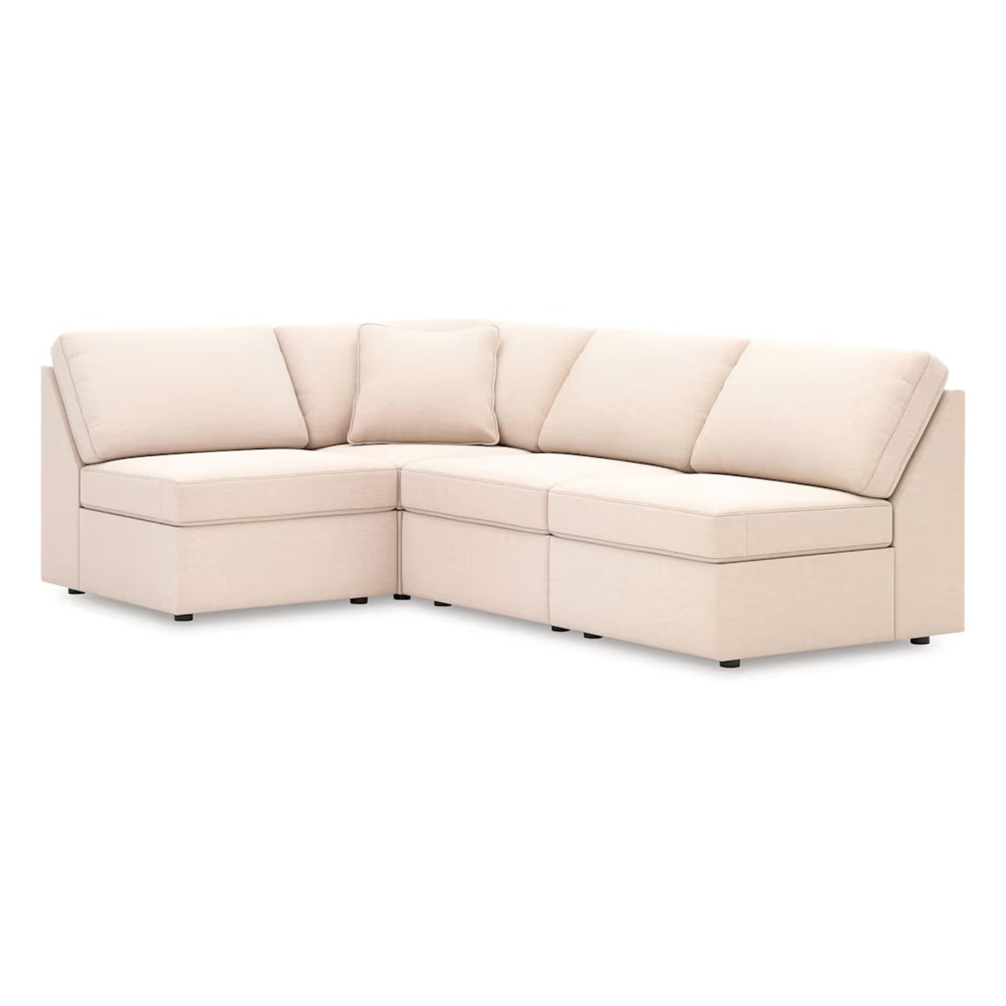 Modmax - 4-Piece Sectional With 3 Armless Chairs - Oyster