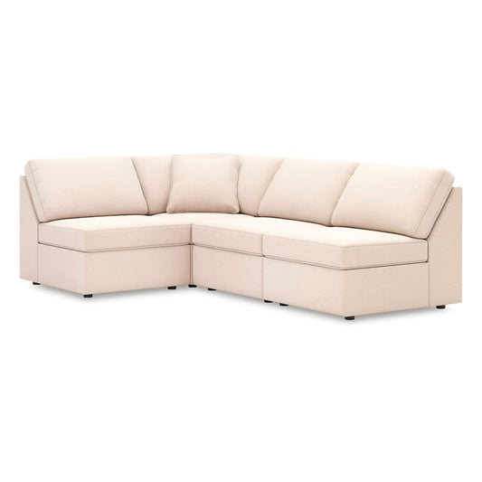 Modmax - 4-Piece Sectional With 3 Armless Chairs - Oyster