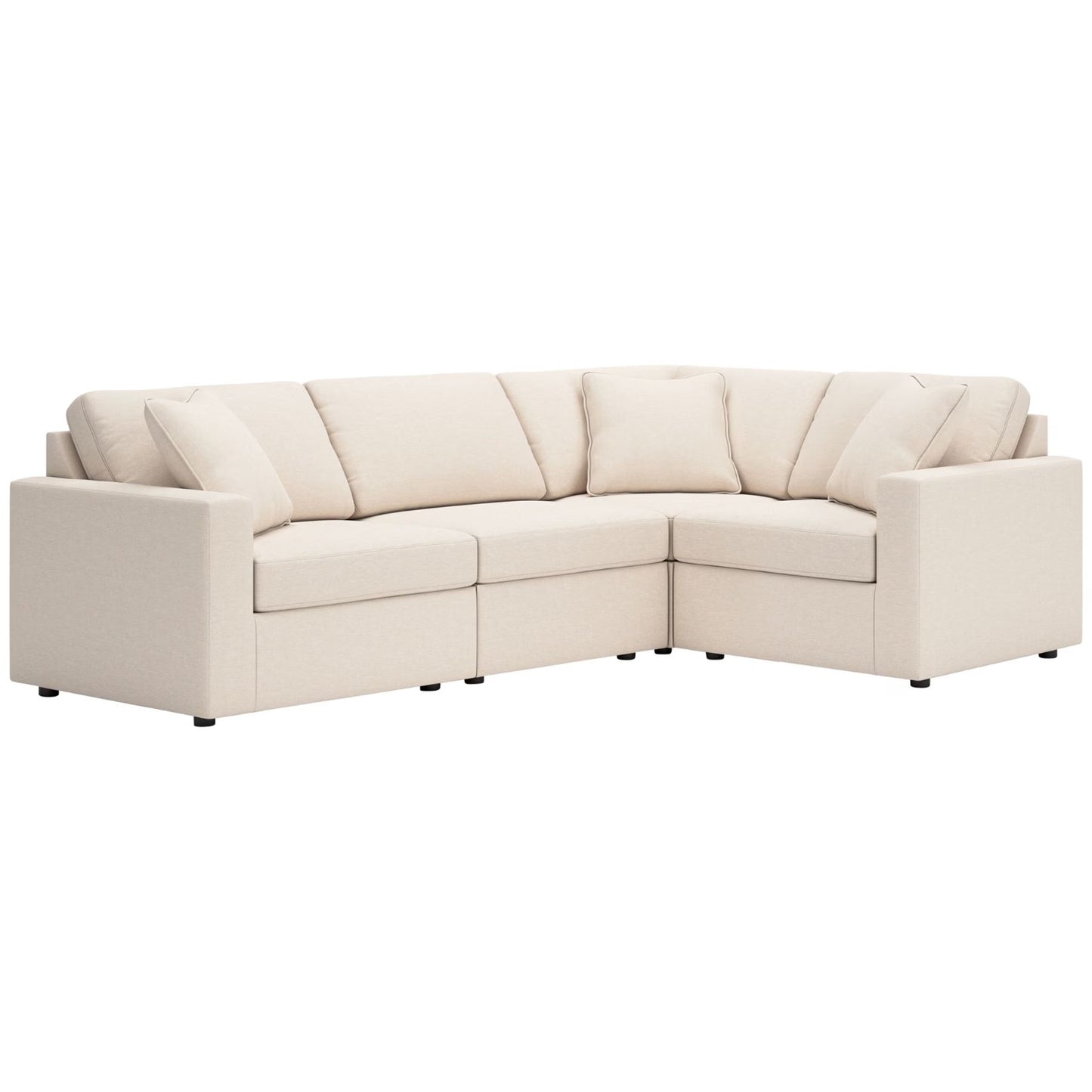 Modmax - Oyster - 4-Piece Sectional With LAF / RAF Corner Chairs
