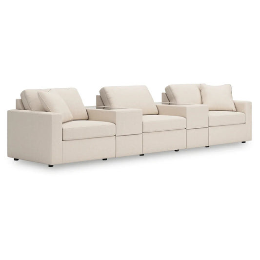 Modmax - Oyster - 5-Piece Sectional With Storage Consoles