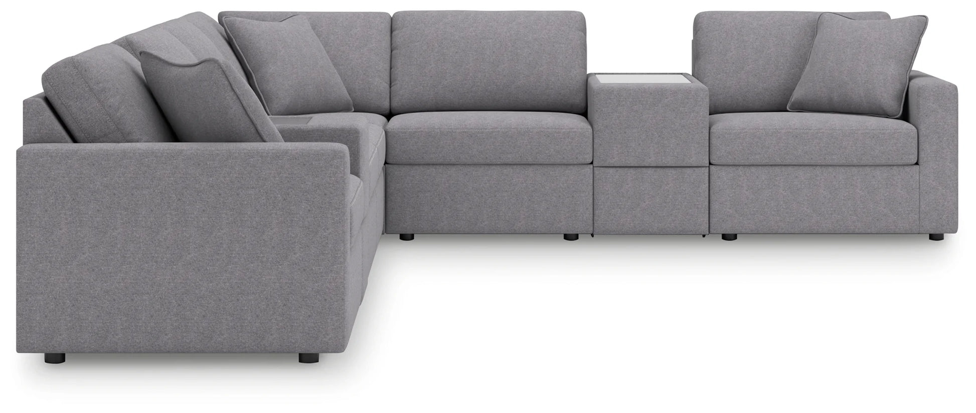 Modmax - Granite - 8-Piece Sectional With Storage Consoles