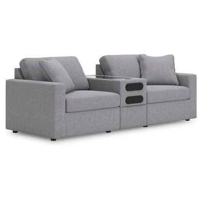 Modmax - Granite - 3-Piece Sectional With Audio System Console