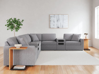 Modmax - Granite - 8-Piece Sectional With Audio System Console