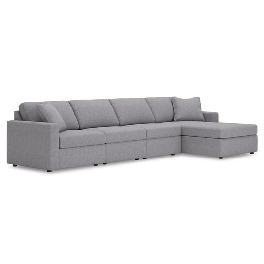 Modmax - Granite - 4-Piece Sectional With Raf Corner Chaise