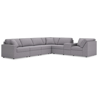 Modmax - Granite - 7-Piece Sectional With Storage Console And Laf Corner Chair