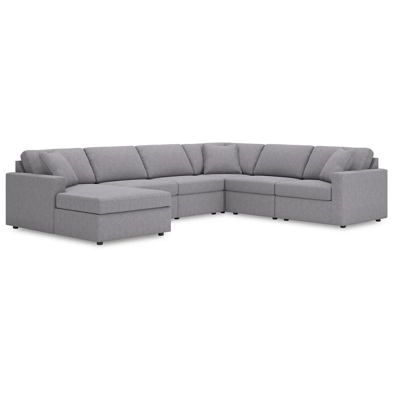 Modmax - Granite - 6-Piece Sectional With Laf Corner Chaise