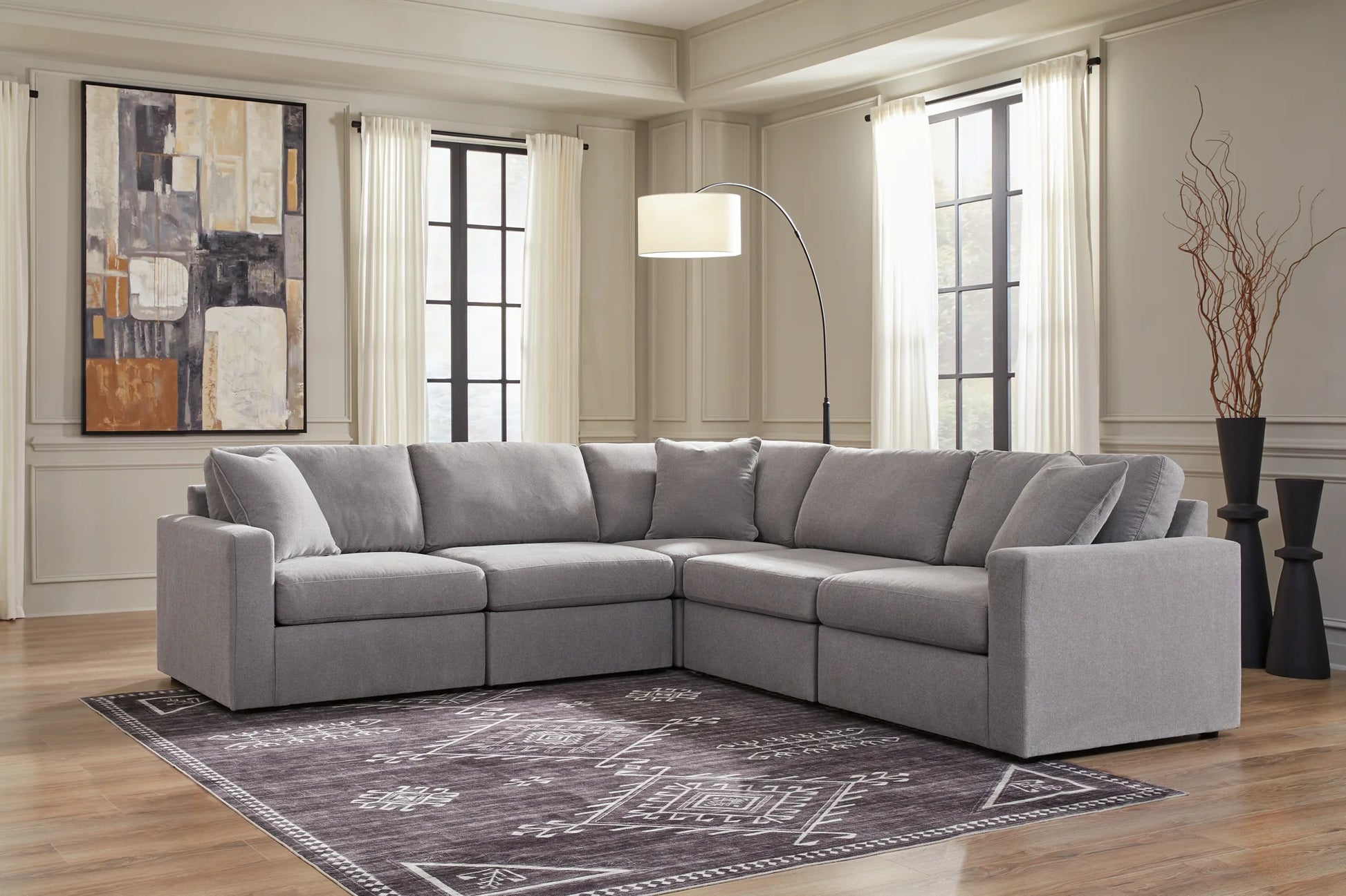 Modmax - Granite - 5-Piece Sectional