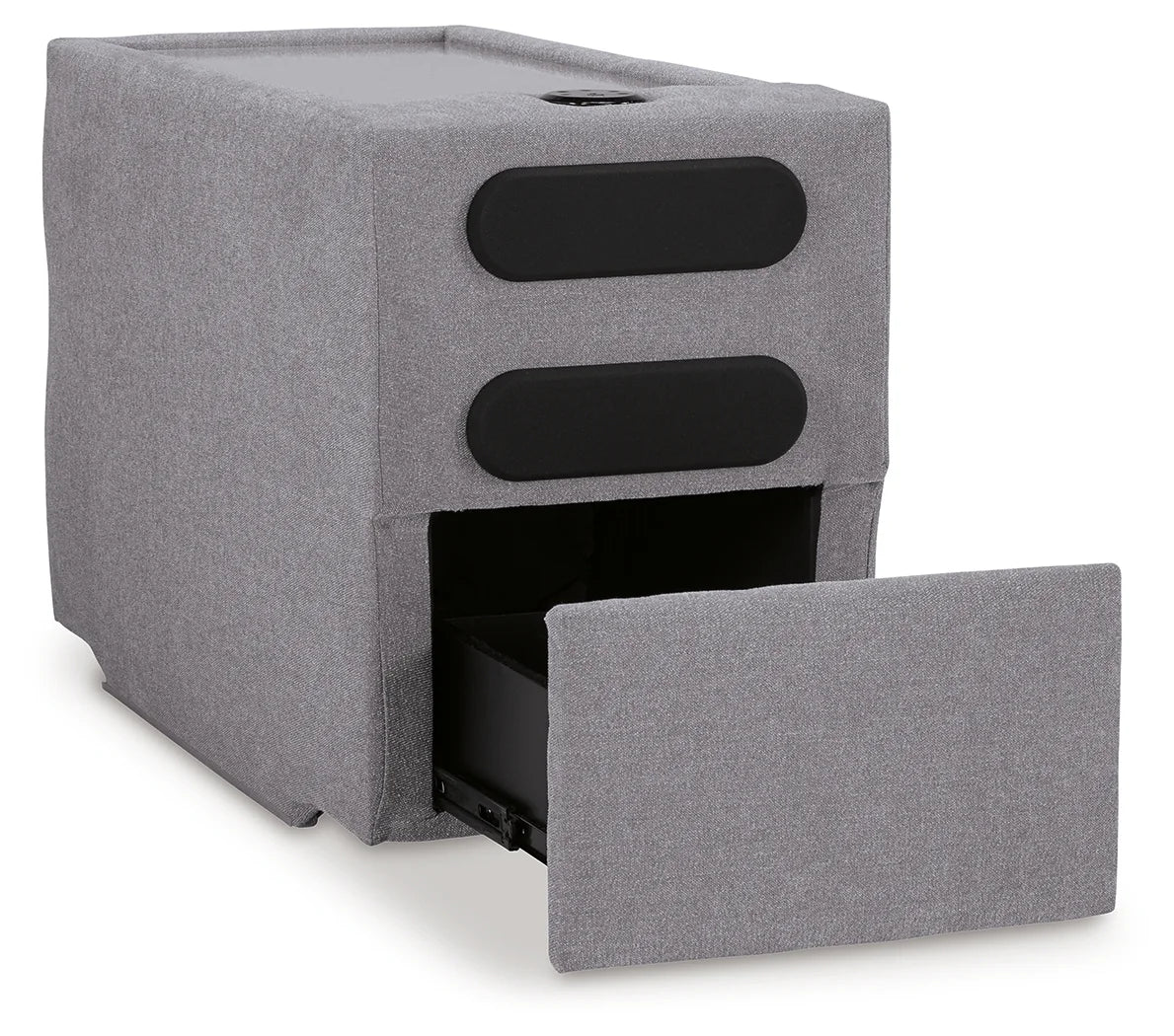 Modmax - Granite - 5 Piece Double Chaise Sectional With Audio Console