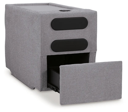 Modmax - Granite - 5 Piece Double Chaise Sectional With Audio Console