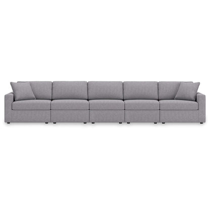 Modmax - Granite - 5-Piece Sectional With 3 Armless Chairs