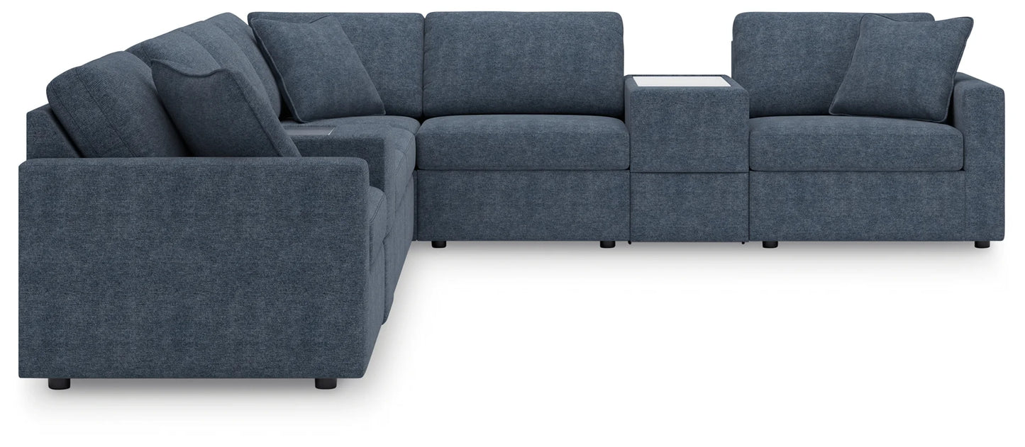 Modmax - Ink - 8-Piece Sectional With 2 Storage Consoles