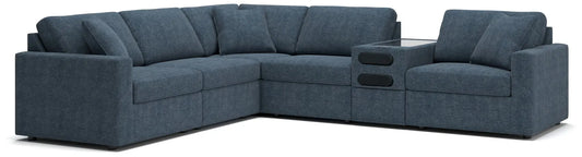 Modmax - Ink - 6-Piece Sectional With Audio System Console 
