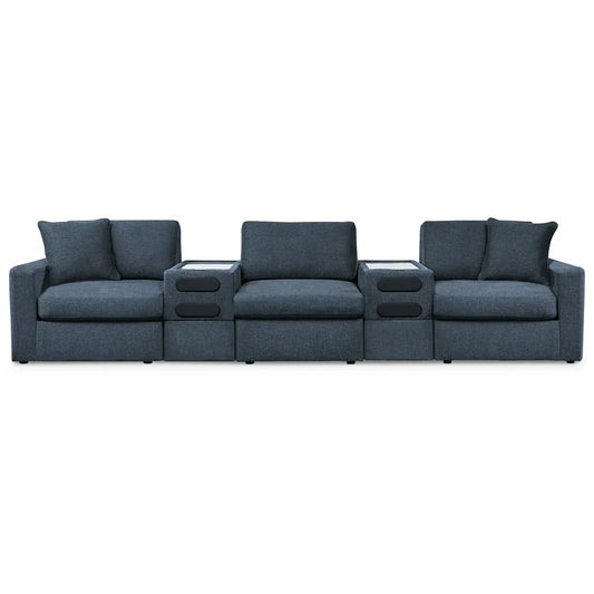 Modmax - Ink - 5-Piece Sectional With 2 Audio System Consoles