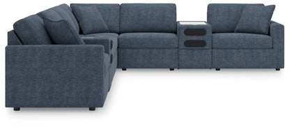 Modmax - Ink - 8-Piece Sectional With 2 Audio System Consoles