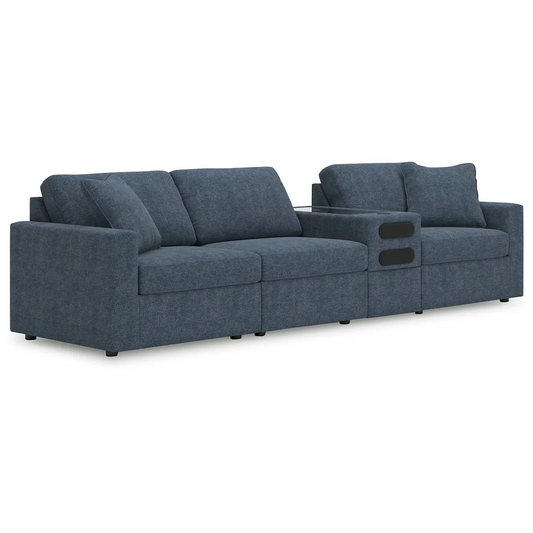 Modmax - Ink - 4-Piece Sectional With Audio System Console