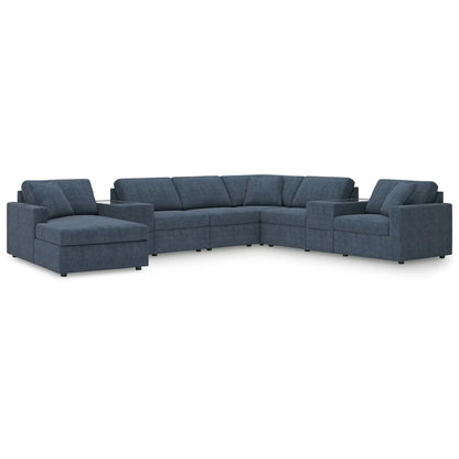 Modmax - Ink - 8-Piece Sectional With Laf Corner Chaise And Storage Consoles