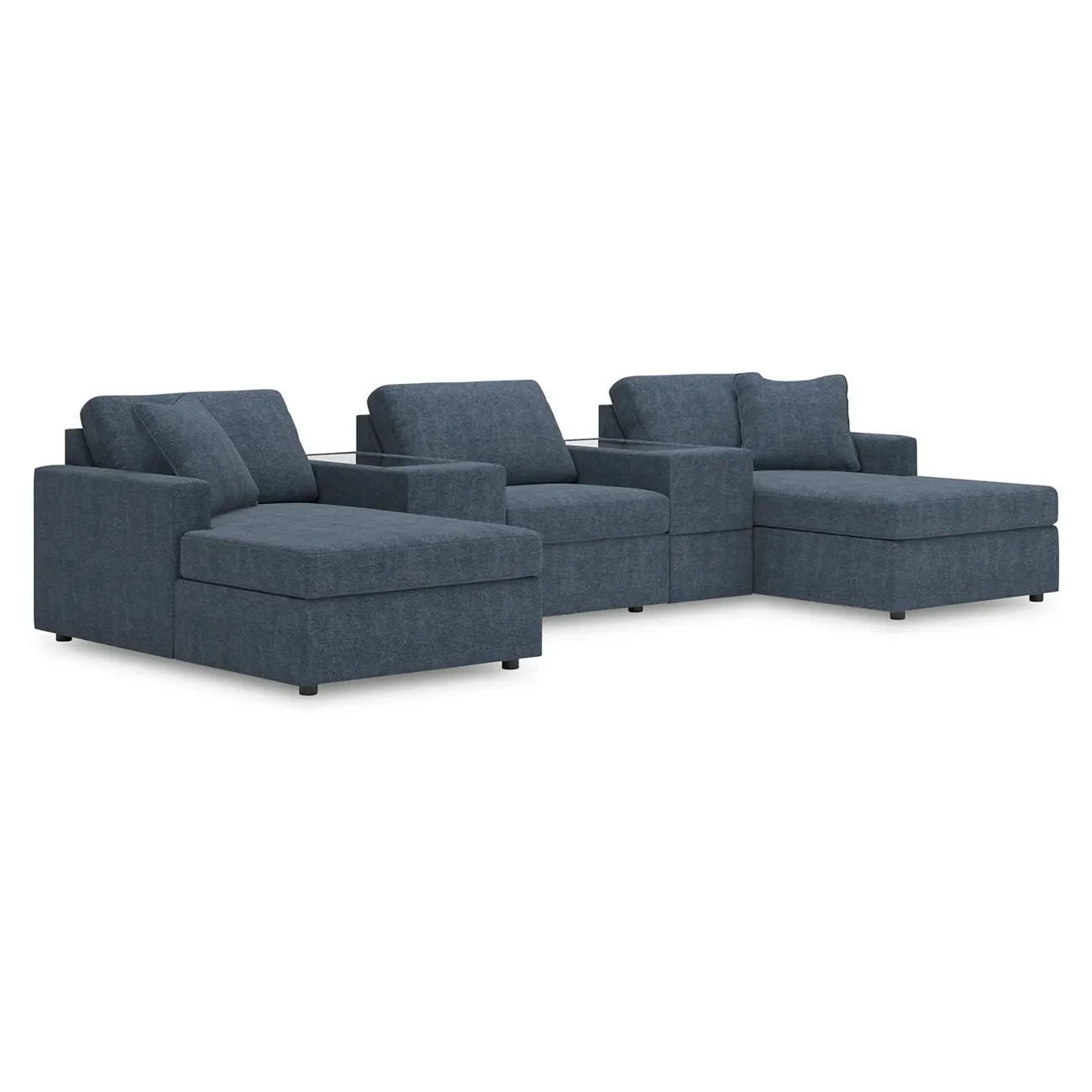 Modmax - Ink - 5-Piece Pit Sectional With Storage Consoles