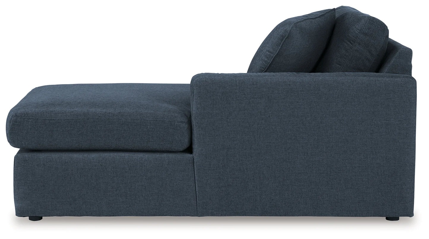Modmax - Ink - 7-Piece Sectional With Laf And Raf Corner Chaises And With Storage Console