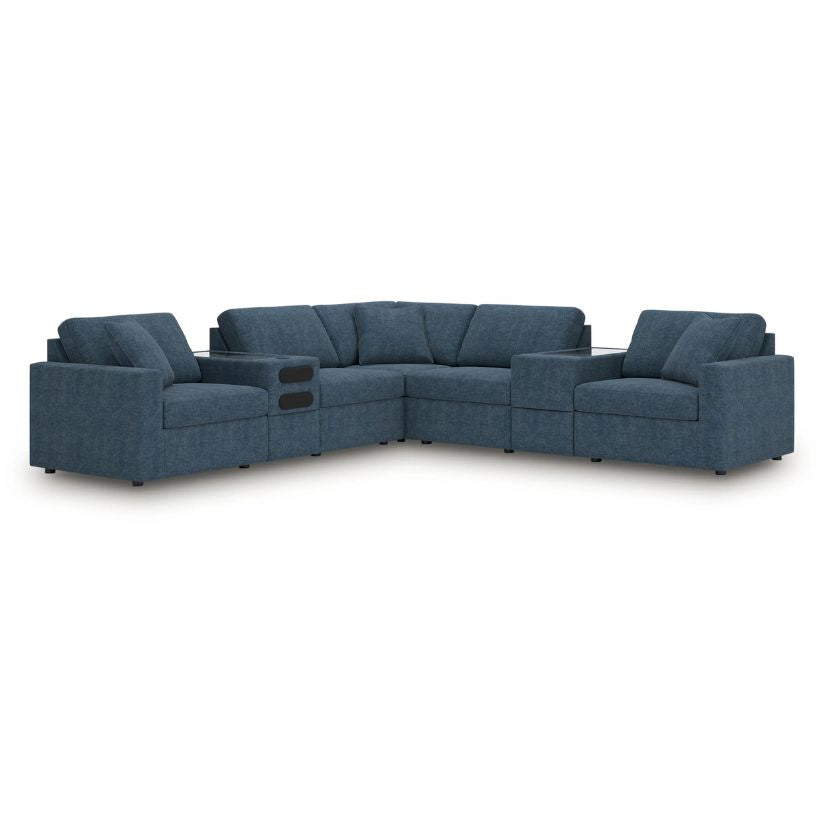 Modmax - Ink - 7-Piece Balanced Sectional With Audio And Storage Consoles