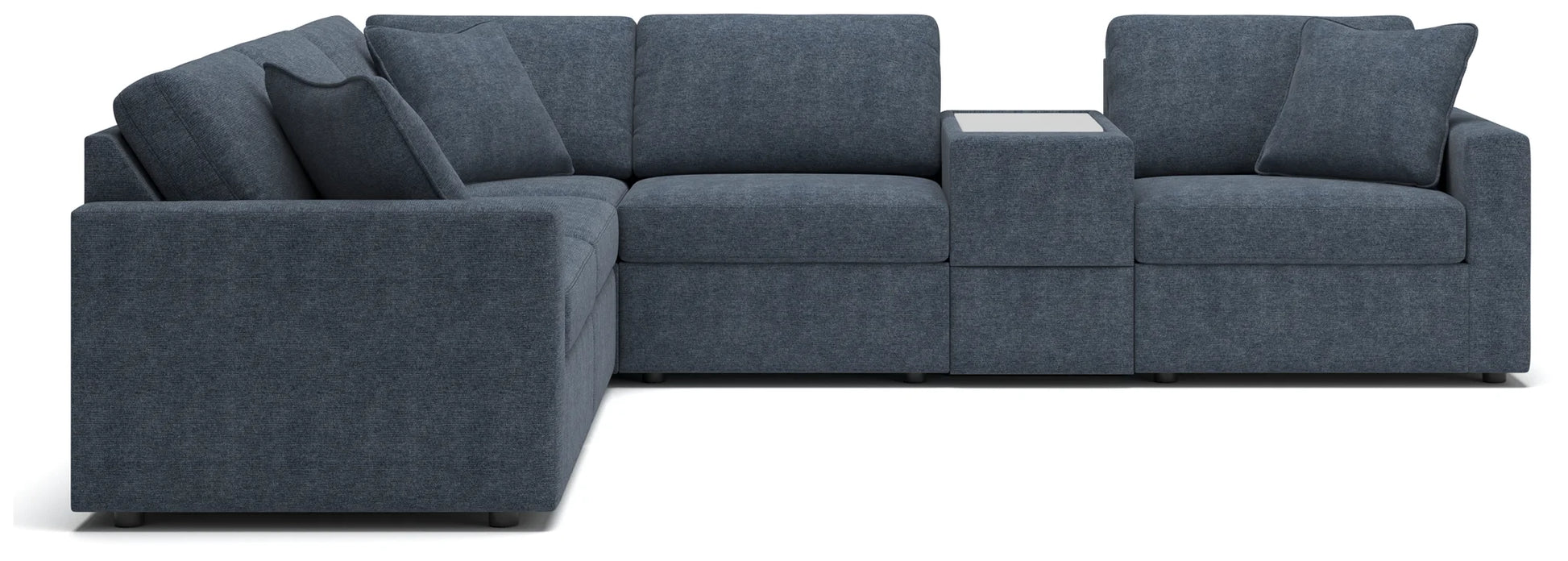 Modmax - Ink - 6-Piece Sectional With Storage Console 3