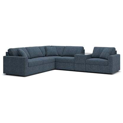 Modmax - Ink - 6-Piece Sectional With Storage Console