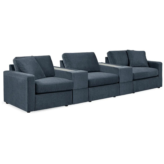 Modmax - Ink - 5-Piece Sectional With 2 Storage Consoles