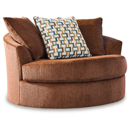 Laylabrook - Spice - Oversized Swivel Accent Chair