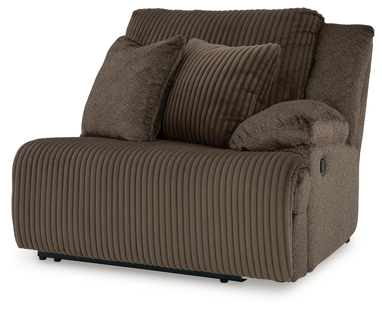 Top Tier - Chocolate - 3-Piece Reclining Sectional With Laf Press Back Chaise