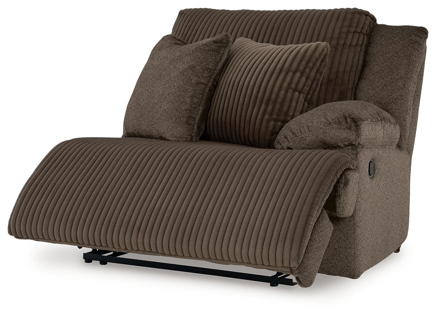 Top Tier - Chocolate - 3-Piece Reclining Sectional With Laf Press Back Chaise