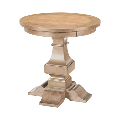 Haven Hills - Round End Table - Camel Beige