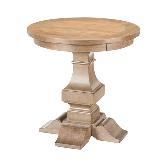 Haven Hills - Round End Table - Camel Beige