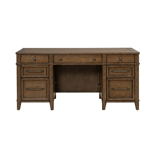 Carolina Park - Jr Executive Desk - Brown
