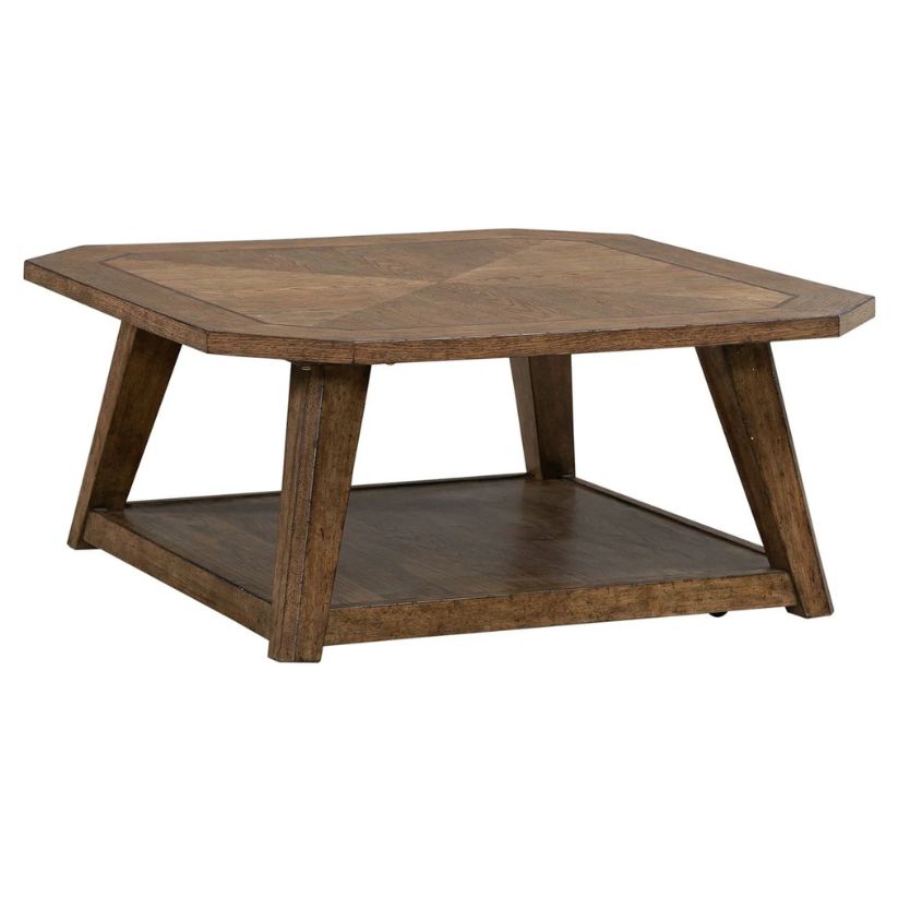 Carolina Park - Octagonal Cocktail Table - Brown