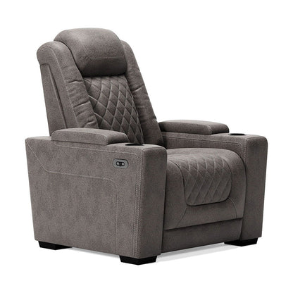 Hyllmont - Gray - Pwr Recliner/Adj Headrest