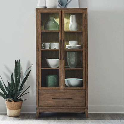 Shaker Lakes - Bunching Display Cabinet - Harvest Brown