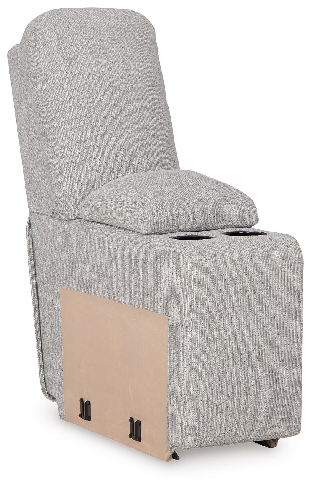Acklen Place - 3-Piece Sectional With Storage Console - Pewter