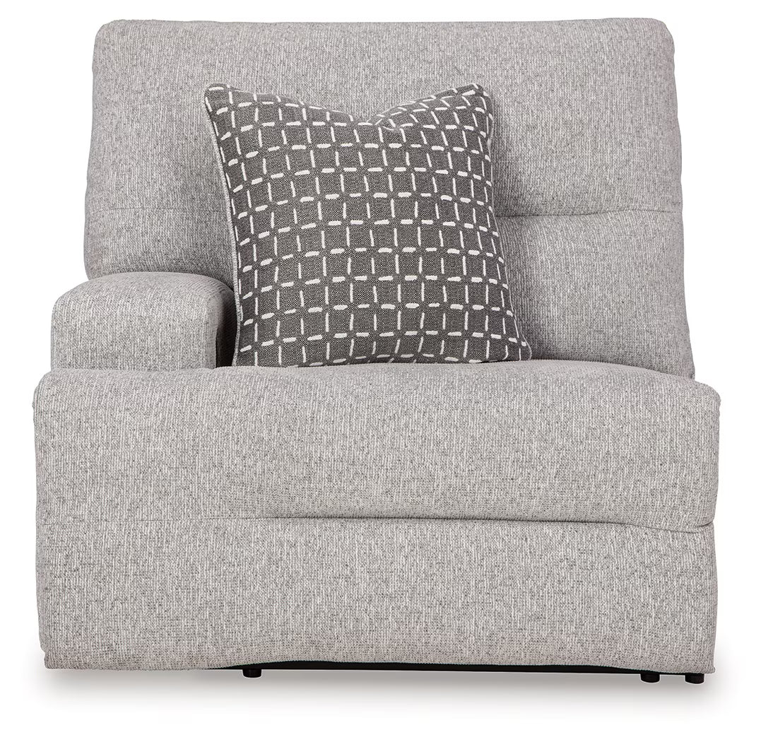 Acklen Place - 3-Piece Sectional With Storage Console - Pewter